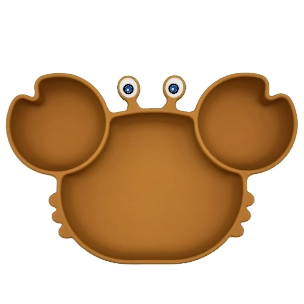 

High quality Low price Scientifically divided bowl silica gel tableware for children