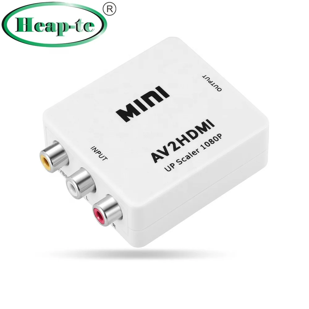 

Mini AV2 HDMI Video Converter RCA HDMI CVBS to HDMI Adapter Real HD 720P 1080P, Black