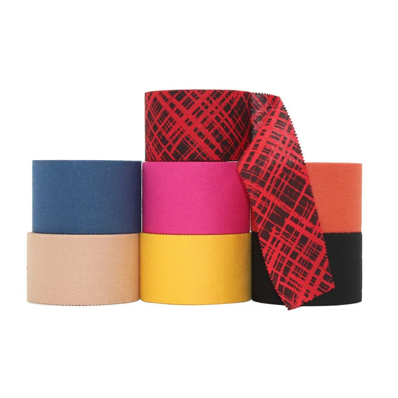 

New Custom Elastic Adhesive Grip Kinesiology Sports Tape Bandage Custom printed sports tape