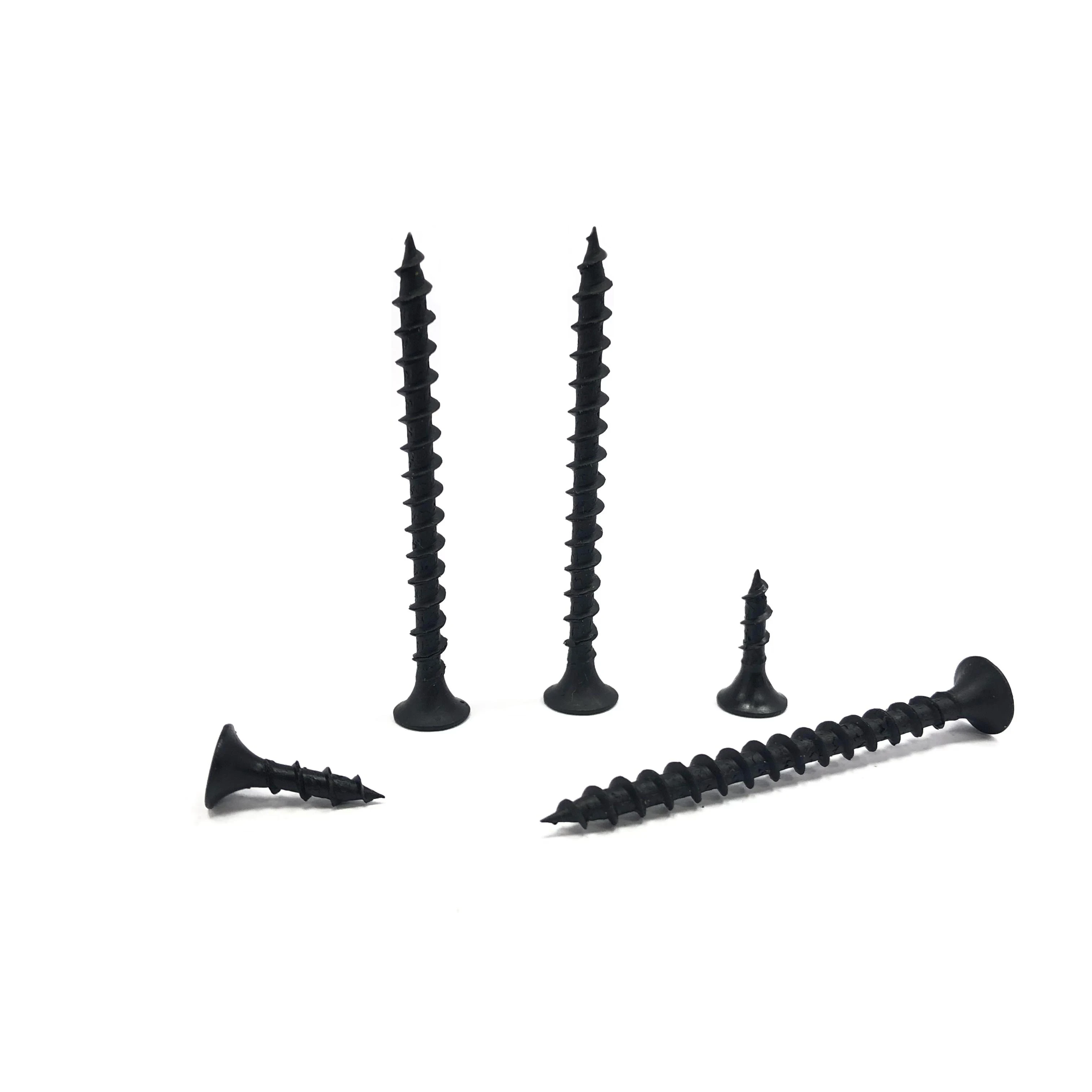 

Sharp point black drywall gypsum 3.5x25 6X1 coarse thread concrete dry wall screw Bugle hidden camera Drywall Screw