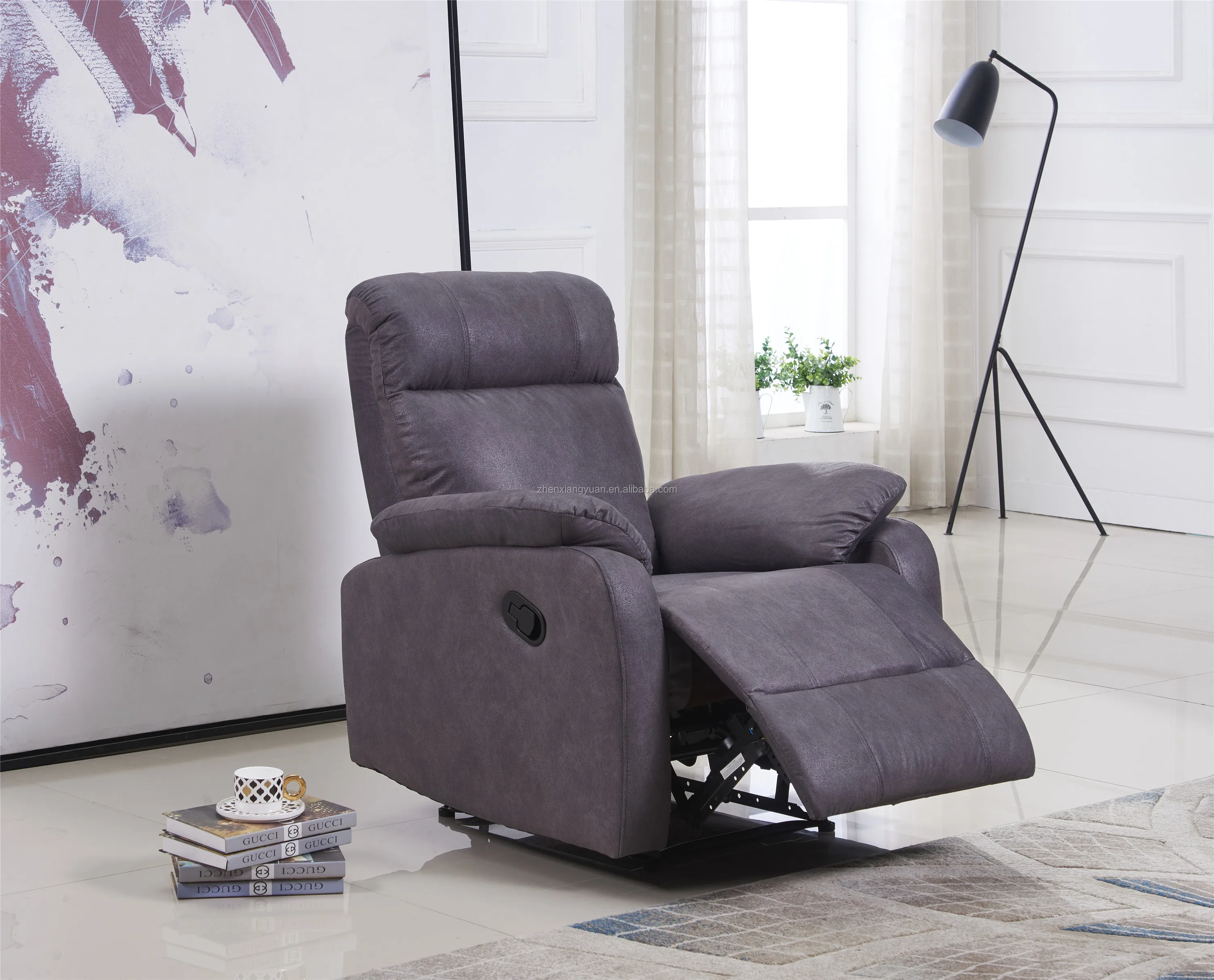living room manual recliner fabric  chair armchair with competive price