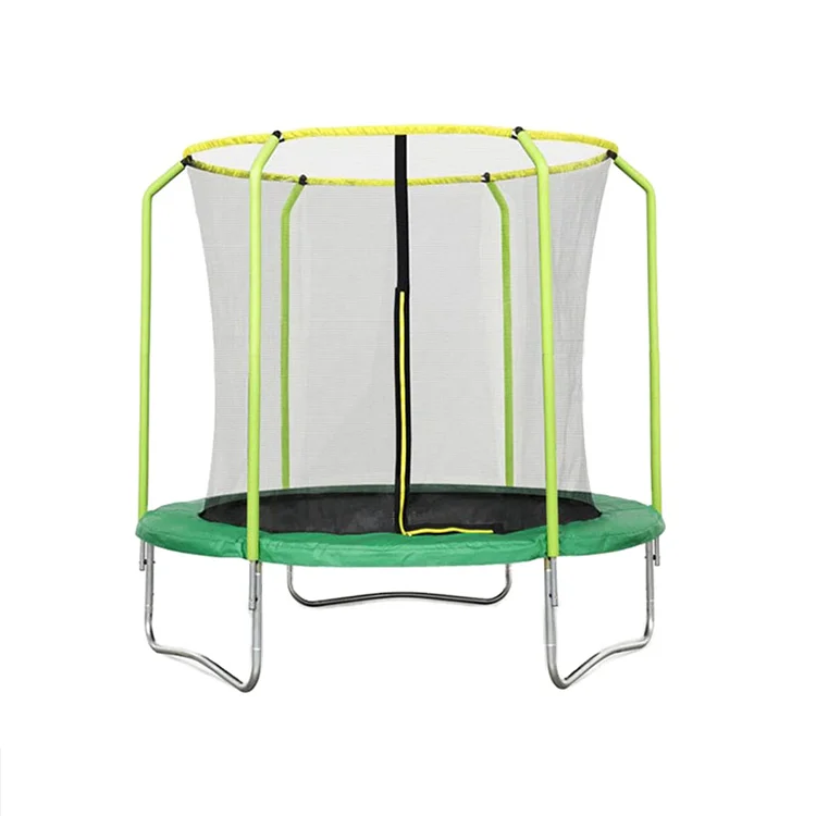 

Sundow Customized Color 2022 Fitness Rebounder 10ft Indoor PVC Trampoline with Enclosure