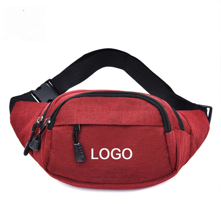 

Drop shipping Custom Logo Pure Color Multi-function Pockets Waterproof Chest Bag Outdoors Waist Crossbody Sports Wait Bag, 5 colors