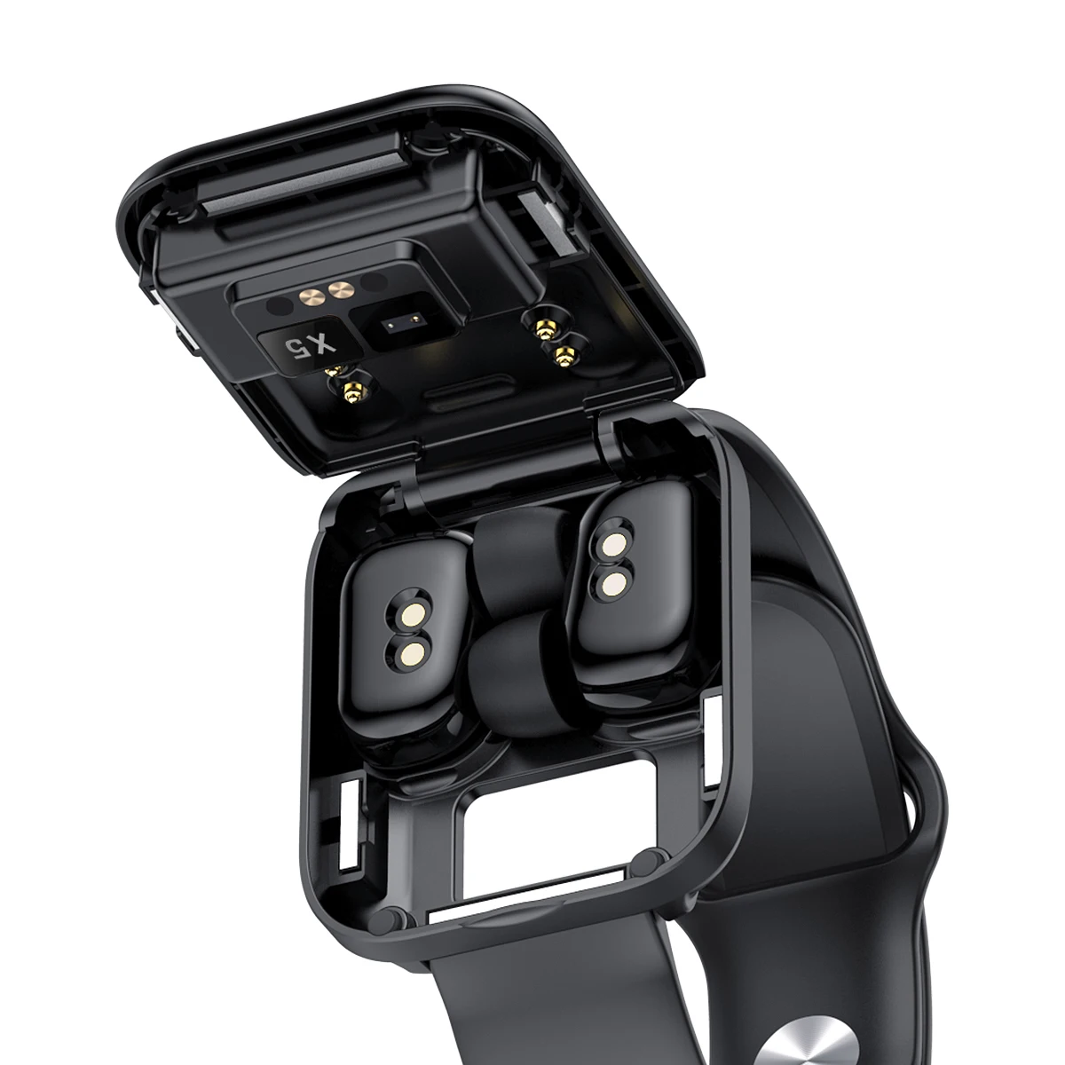 

2021 patent design wireless smartwatch tws v5.0 wireless earbuds earphone smart watch