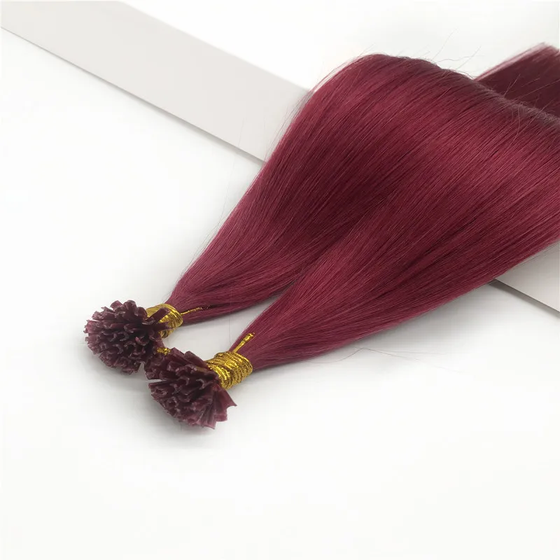 

100% Human Hair Nano Seamless Hair Extension Pro-bonded U-tip Hair Extension