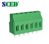 Pitch 5.0mm 5.08mm PCB Clamp terminal block M3 screw brass terminal PA66 plastic connector
