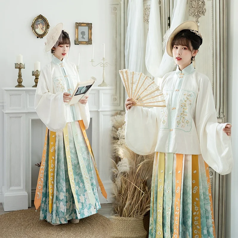 

women costumes Ru Qun skirt traditional dress Han Dynasty dress Chinese traditional women clothing Hanfu