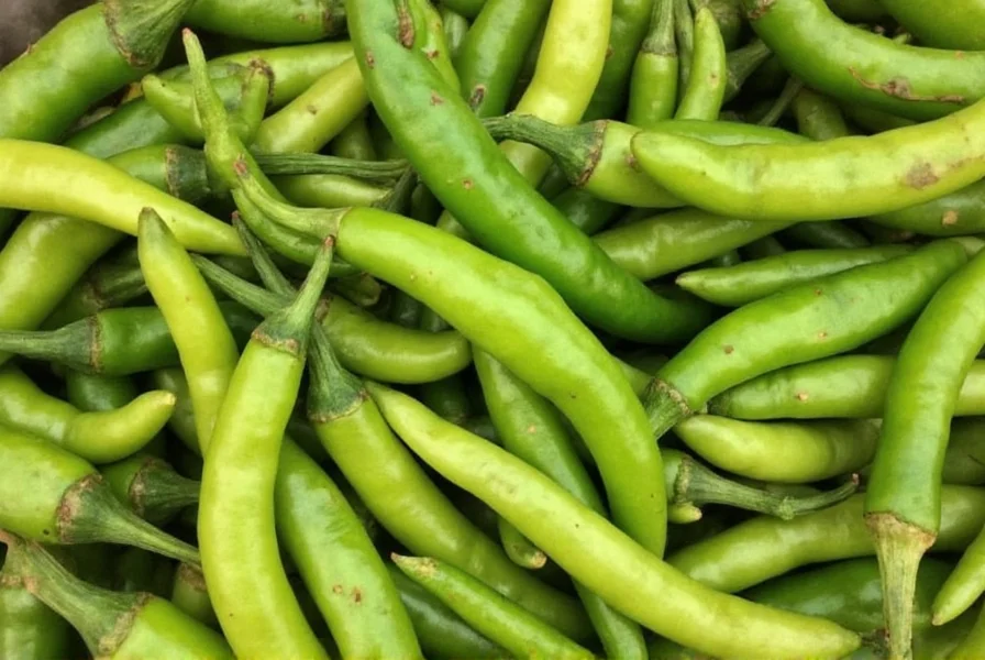 Roasted anaheim chili peppers