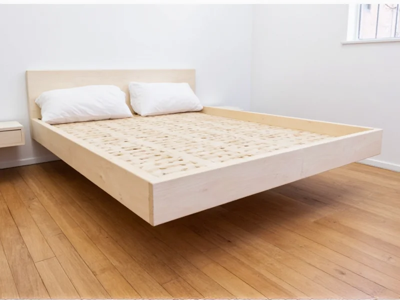 diy floating bed frame