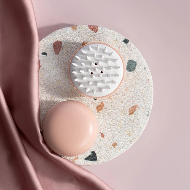 

Comfortable Silicone Hair Shampoo Scalp Brush Head Scrubber Massager for Women Men