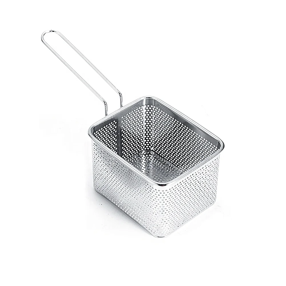 

Stainless Steel Chips Fry Baskets Stainless Steel Mini Fryer Basket Strainer For Fried Chip, Oem
