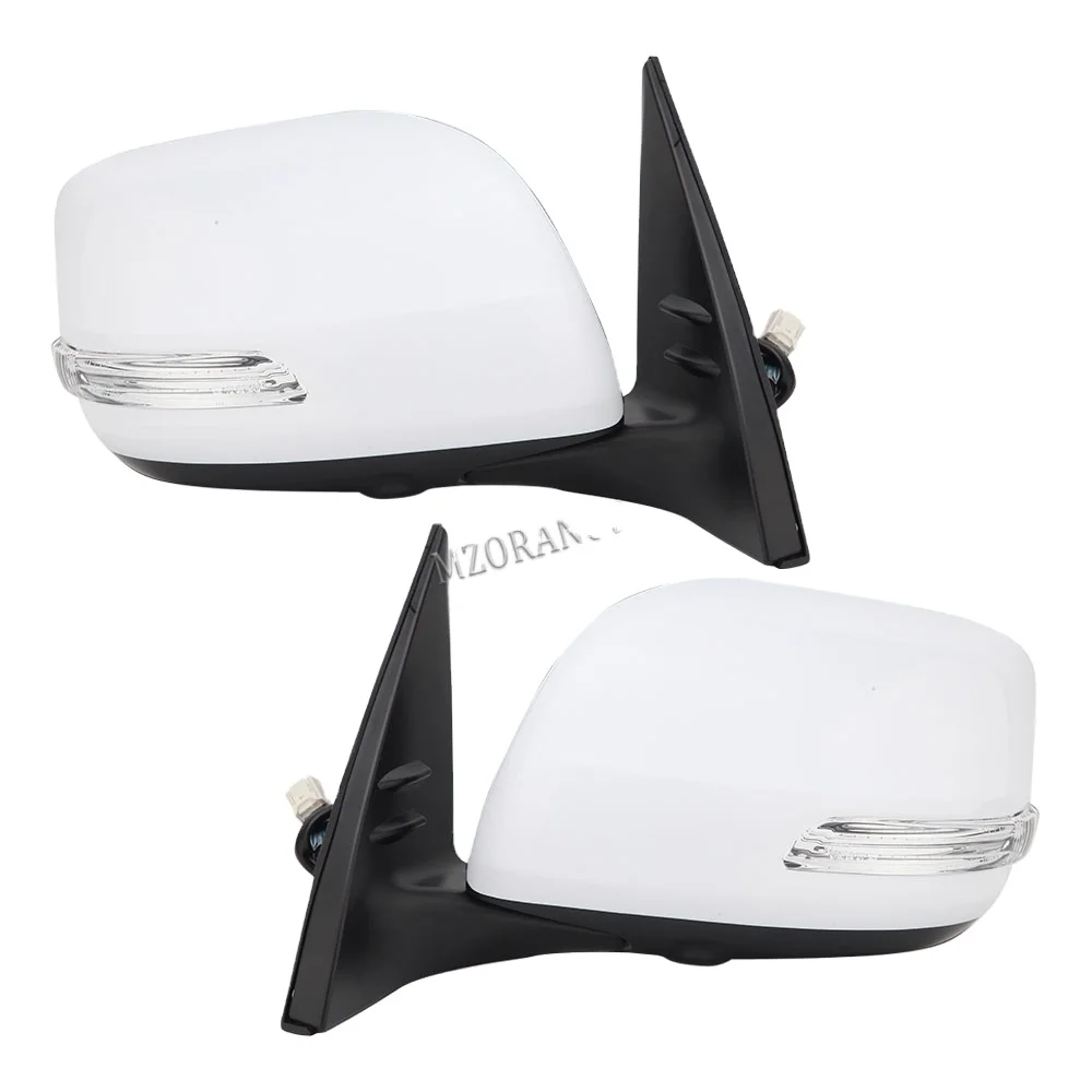 

White Primer Assembly Wing Back Door Side Mirror Car Rear View Rearview Mirror For Land Cruiser Prado 150 2013-2022