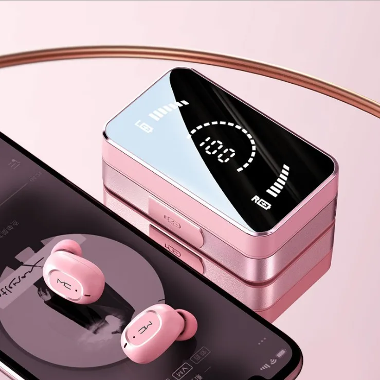 

2021 NEW T5 TWS with Charging HIFI Sound Earphone SPORT headset Display Wireless Headphones Portable Earpods