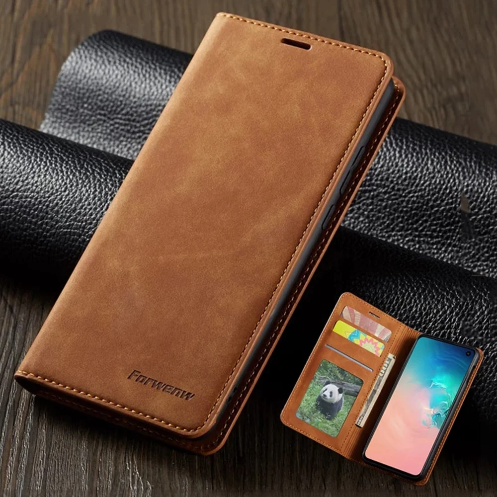 

Leather Magnetic Case For Samsung Galaxy A52 A72 A51 A71 A12 A22 A32 A02 A21 A50 A70 A30 S A31 A41 Flip Wallet Cards Phone Cover