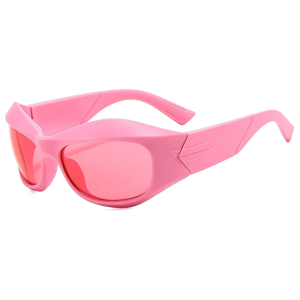 

Hip Hop Style Men Punk A Sense Of The Future Pink Y2K Sunglasses For Women