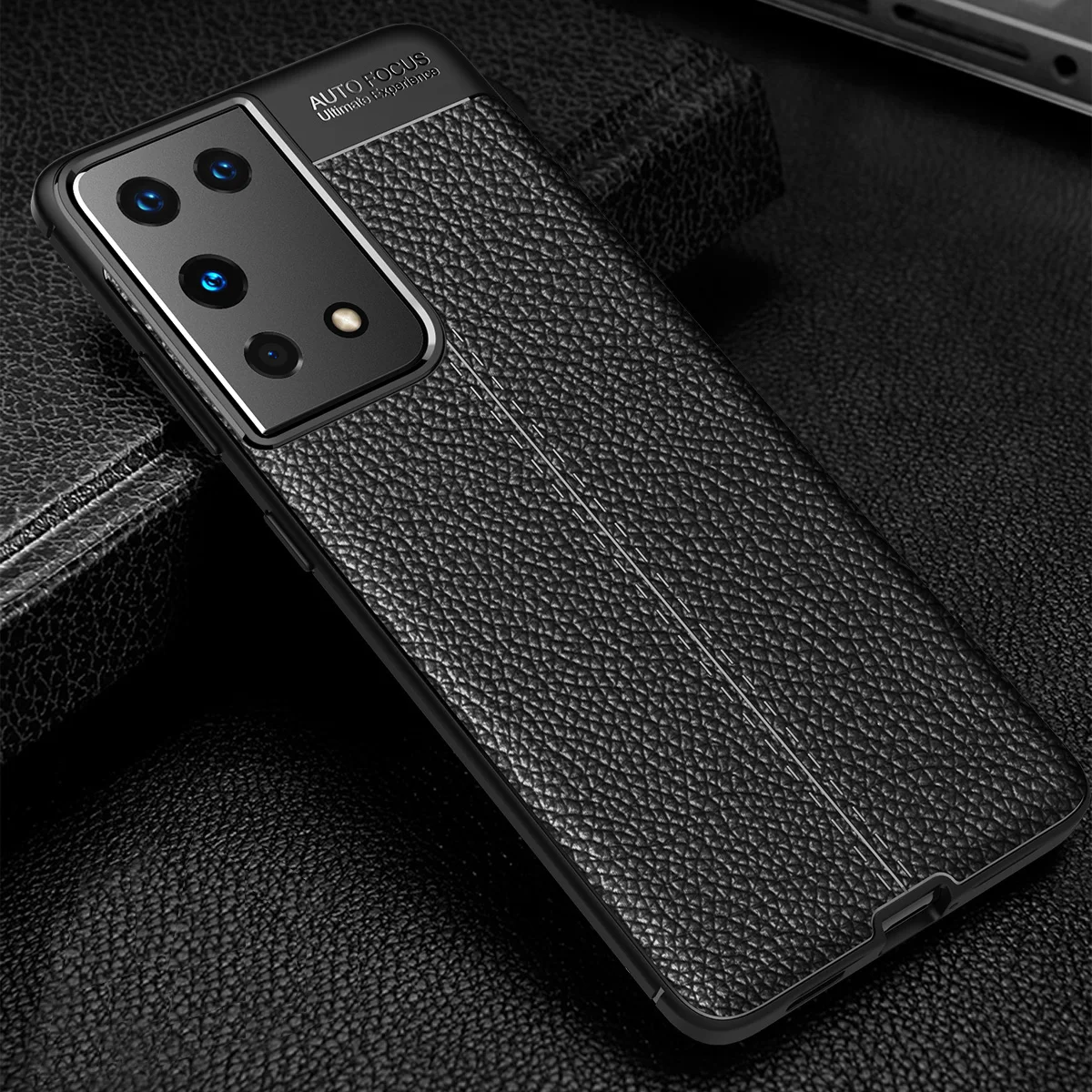 

Best Price For Samsung S21 Plus Phone Case Back Cover Litchi Leather Silicone TPU Case For Samsung Note20 Ultra