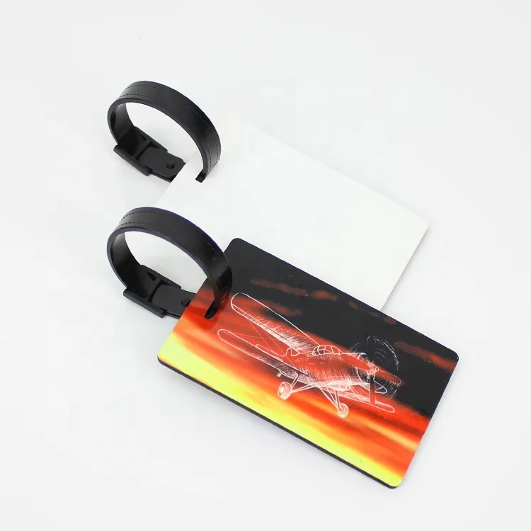 

In Stock Blank Sublimation MDF Wooden board Double-sided MDF Wooden Luggage Tag