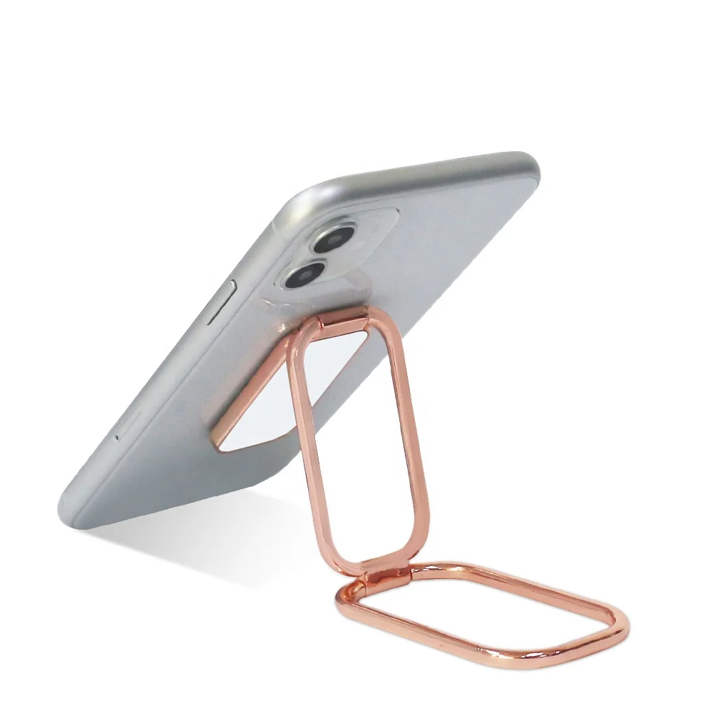 

Popular Finger Grip 360 Degree Rotation Phone Stand Foldable Finger Ring Phone Grip Holder, Gold