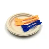 Compostable Sugarcane Bagasse Paper Pulp Plates Biodegradable Disposable Tableware for Wedding Party
