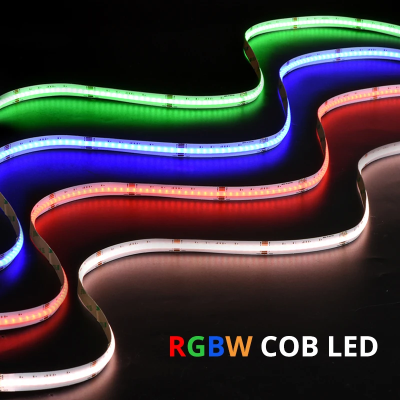 

Dotfree flexible full color RGB RGBW COB FLEX 24V led strip for cabinet lights
