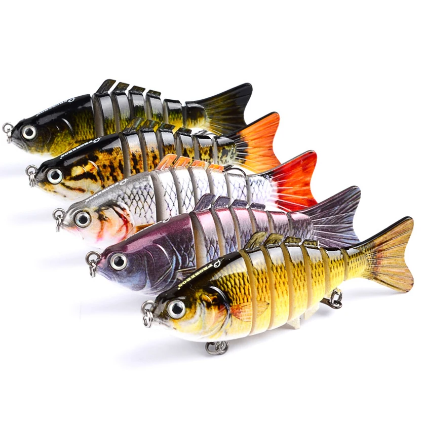 

10cm-15.5G Factory Perfect Swimming action Segment Fishing Lures, 5 color