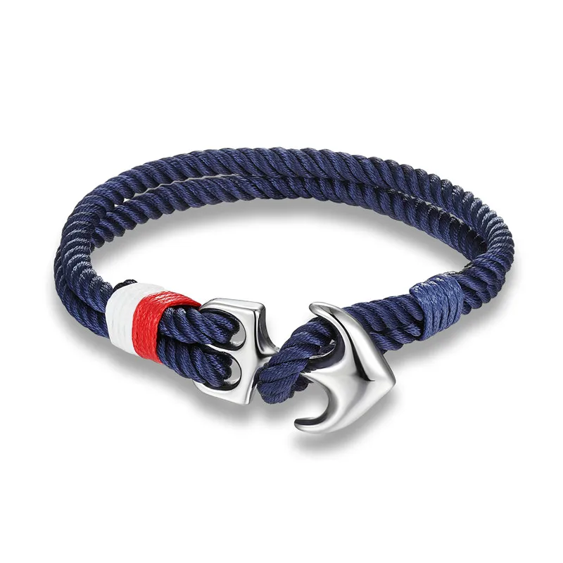

Hot Sale Charm Anchor Bracelet Bangle Bracelet Sport Hooks Bracelet for man