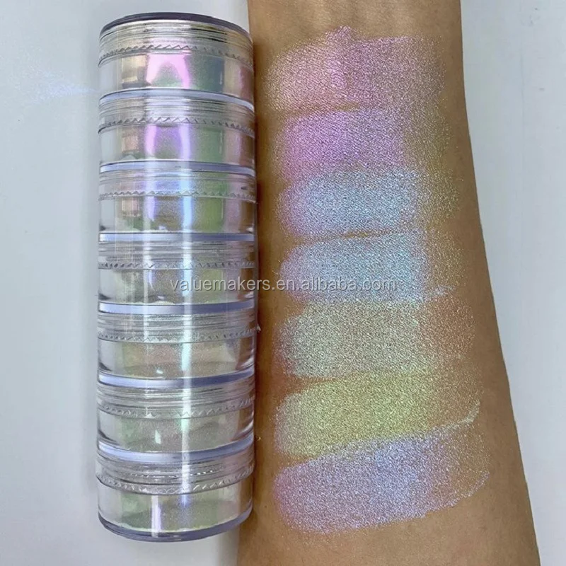 

value makers makeup oem logo beautiful loose sparkly multichrome mermaid pigments