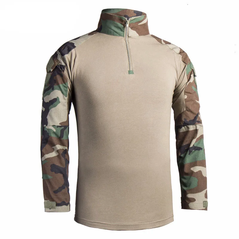 

T/C 65/35 Outdoor hiking long-sleeve shirt; men's tactical G3 T-shirt; camouflage hiking shirts breathable 2021