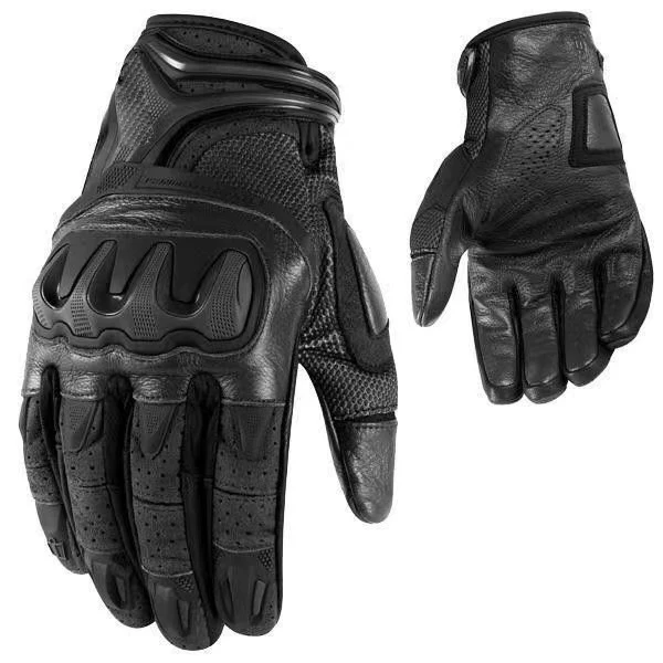 

Wildmx Men's Leather Motorcycle Gloves Non-slip Touch Screen Racing Full Finger Glove Reflective Cycling Gloves guantes moto