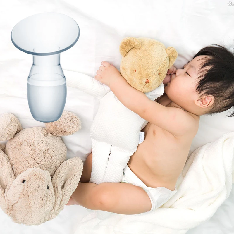 Silicone Hands Free Breastfeeding Milk Pump Manual Breast Pump