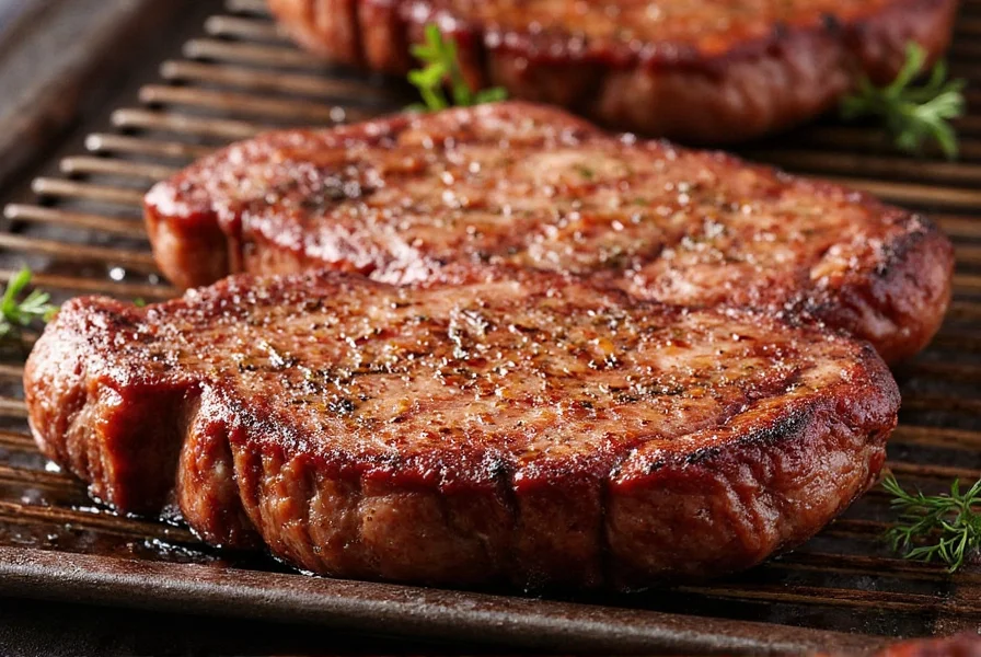 Drying steak before seasoning