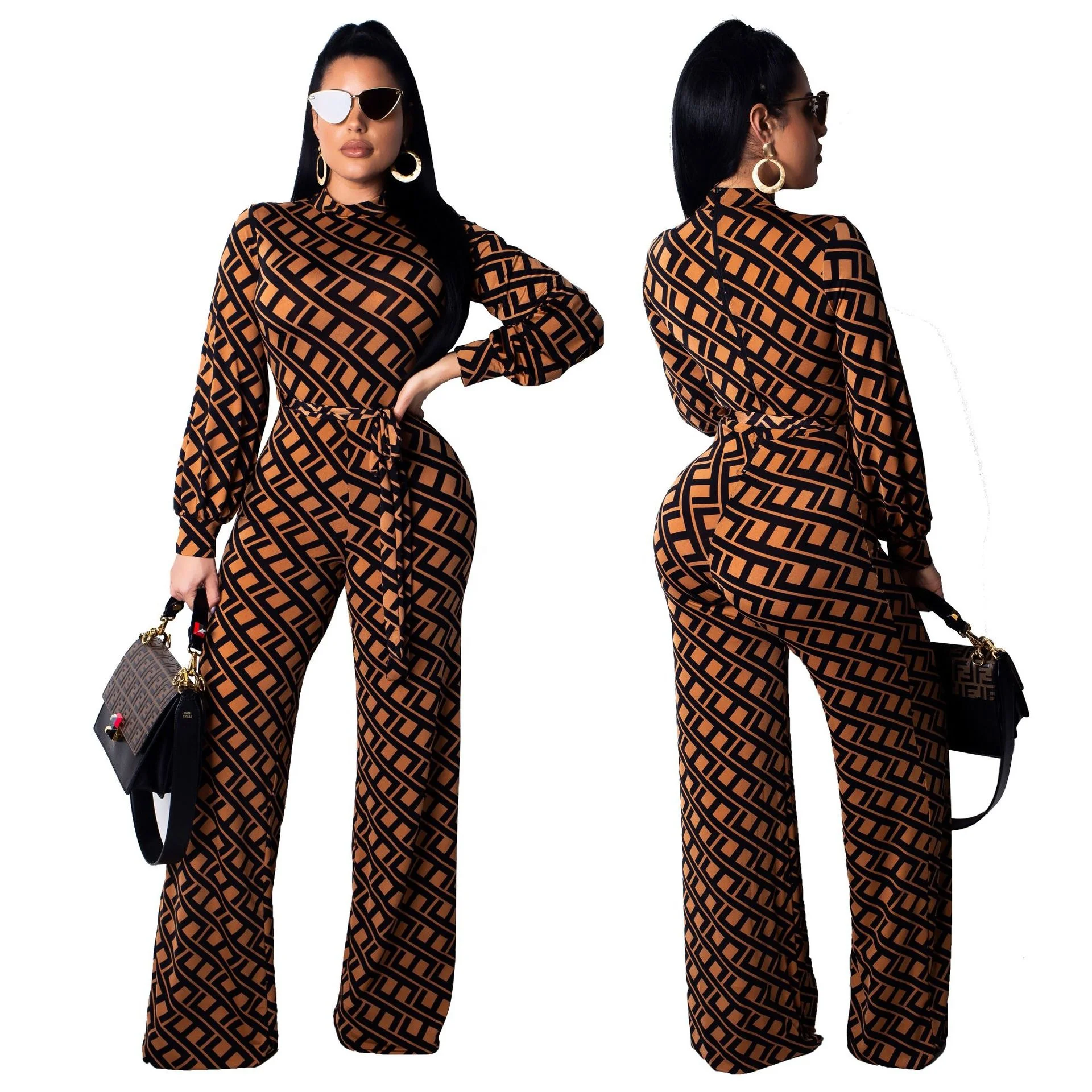 

MT57-9135 fashion african style wide leg jumpsuit one piece suit