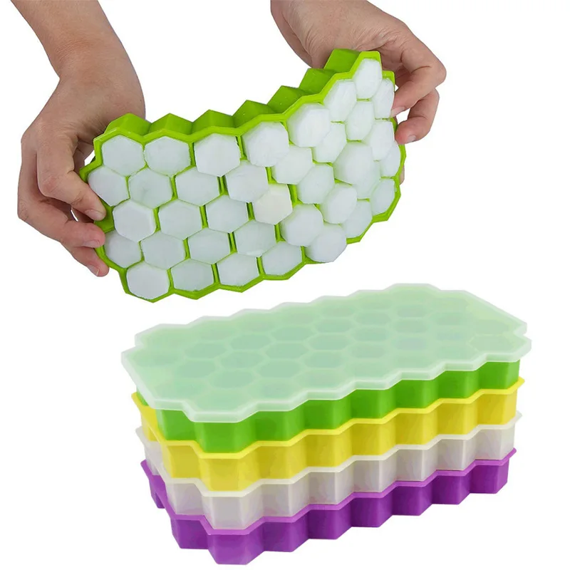 

37 cavity royal icing cake decoration manufacturers honeycomb kitchen silicone diamond mold cute ice cube tray, As picture