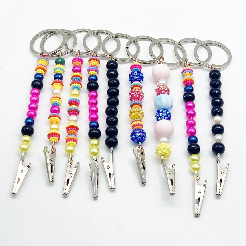 

2021 Gripper Card Clip For Long Nails Ready To Ship Fashion Keychain Card Grabber For Nail Art Pretty Girl Use, Mix colors