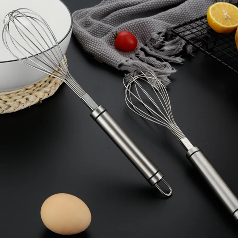 

Amazon Hot Sale Widely Used Manual Wire Whisk, Wholesale Price Kitchen Egg Whisk Stainless Steel