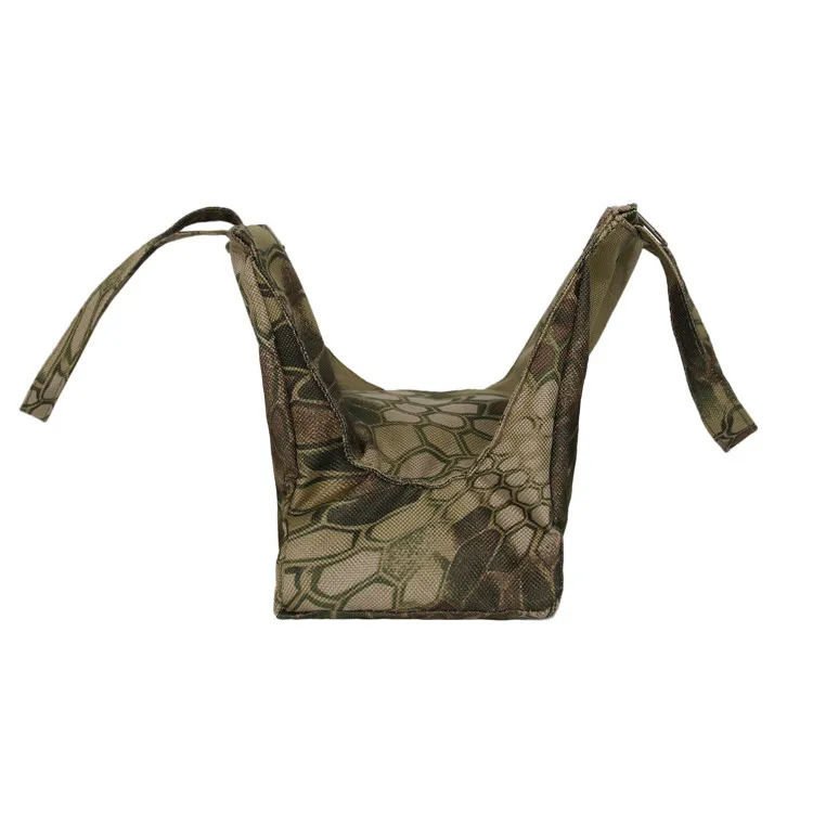 

Unfilled Outdoor Mini Camouflage Camera Bean Front Rear Rifle Target Shooting Rest Bag for Car Tree Branch, Camo