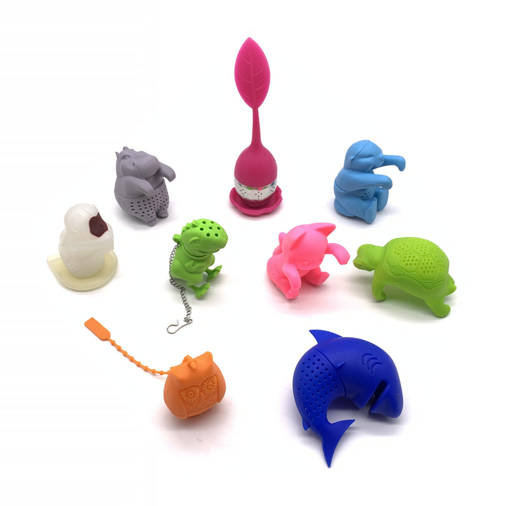 

Reusable Tea Filter for Coffee Herb Punch Silicone Mini Monkey Tea Bag Loose Leaf Tea Infuser Strainer, Custom