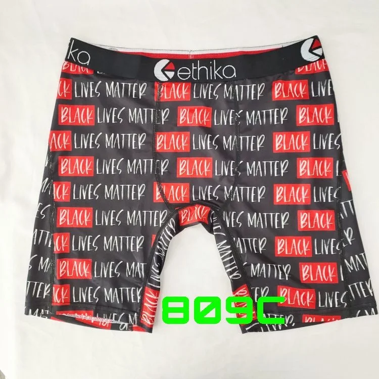 

Fashion design ethika mens underwear printed underwear polyester breathable men boxer briefs underwear, As picture