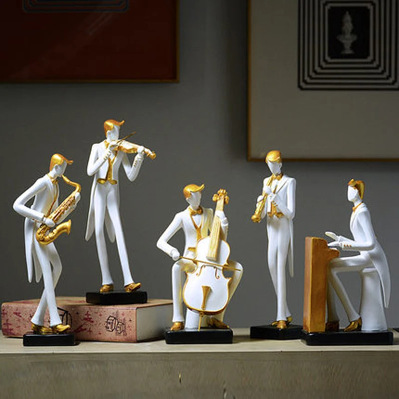 Modern Musical Instrument Musician Character Home Ornaments Decorations
