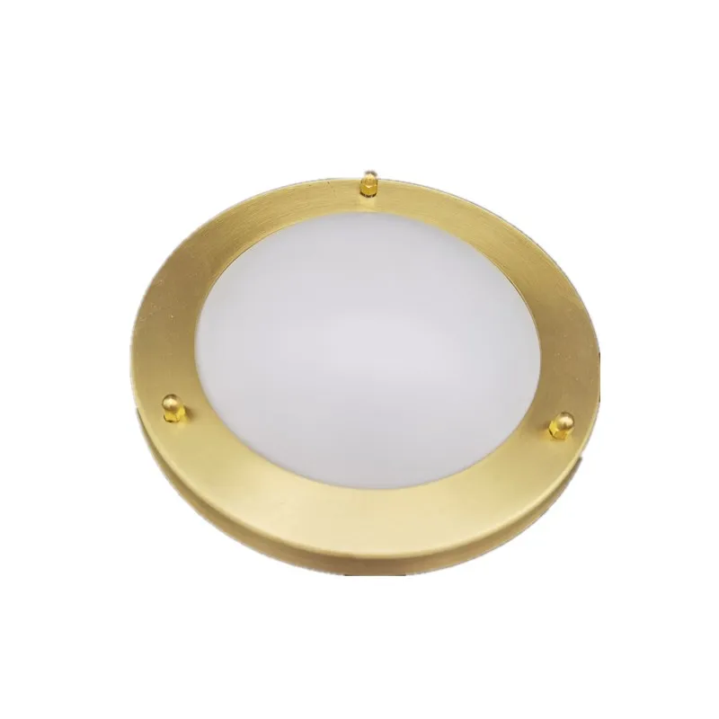 Round Light Gold Brass led Ceiling lighting