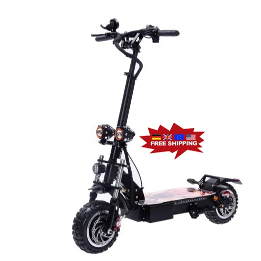 

E Scooter With Seat 60v 5600w Long Range Max 90km/h 35ah Battery Electric Scooter Europe Warehouse for Free shipping free duty