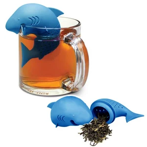 Image of Exquisite fish shape infuser tea BPA Free New products tea strainer silicone tea set