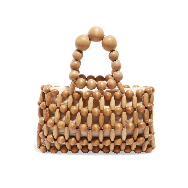 

Trending 2021 Antique Hollow Out Beaded Clutch Bags Handbag Shoulder Purse Women's Hand Woven Beach Handbags Woman