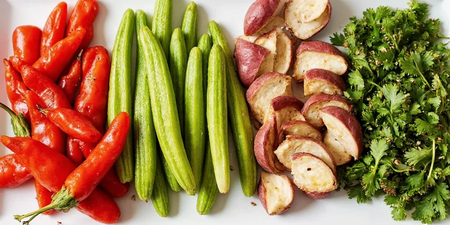 Grilled asparagus with spices