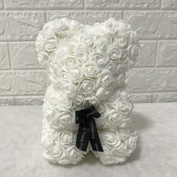 rose bear white