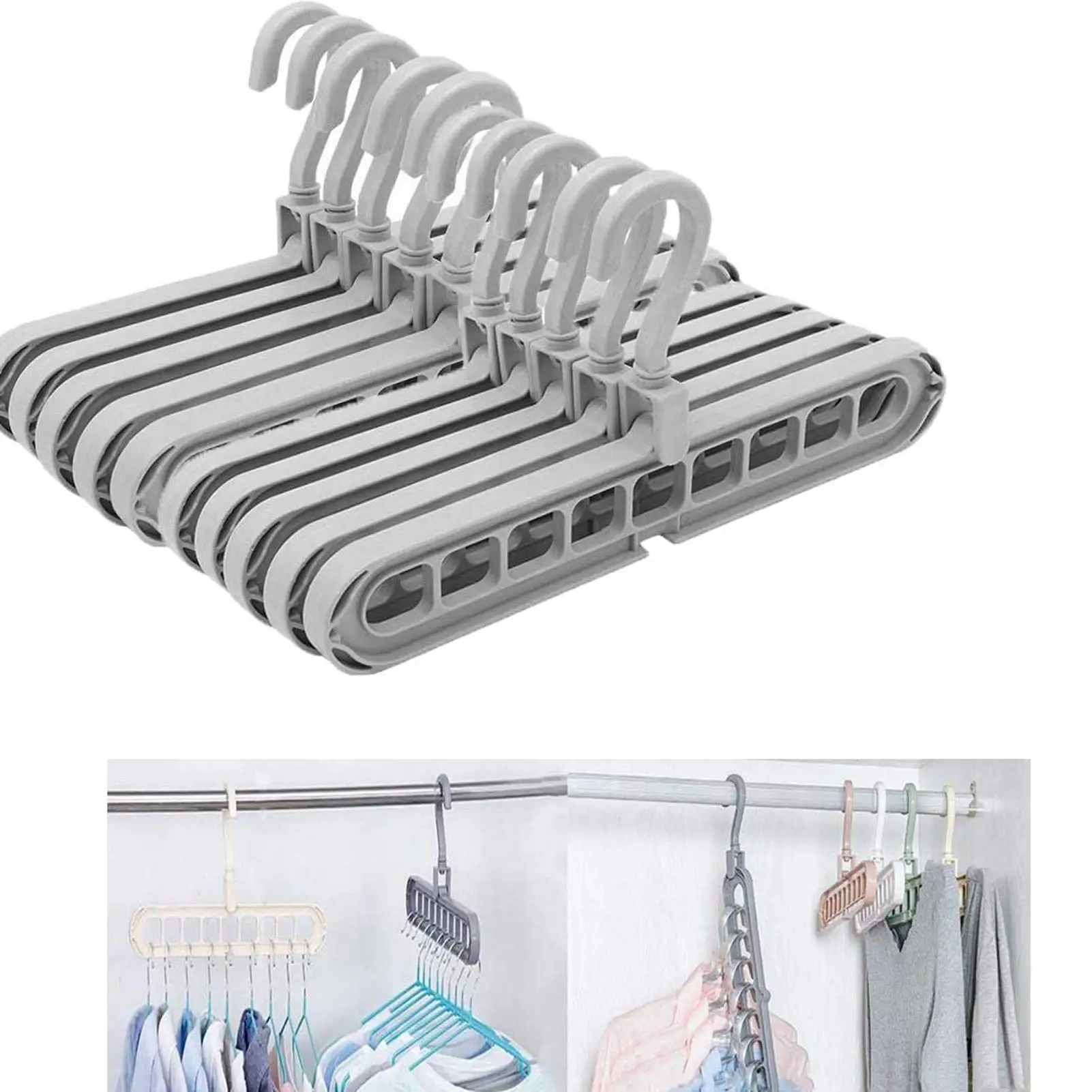 

Amazon Best Seller Space Saving Magic plastic Hangers Organizer
