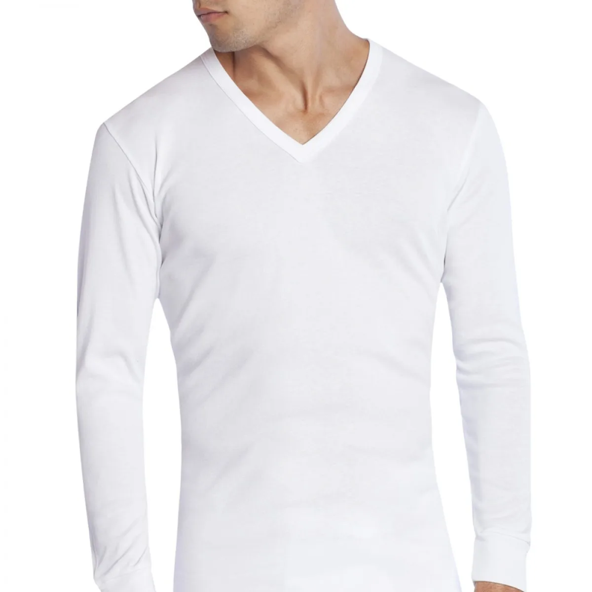 

2021 new style custome camisetas manga larga cuello v estampadas para hombre