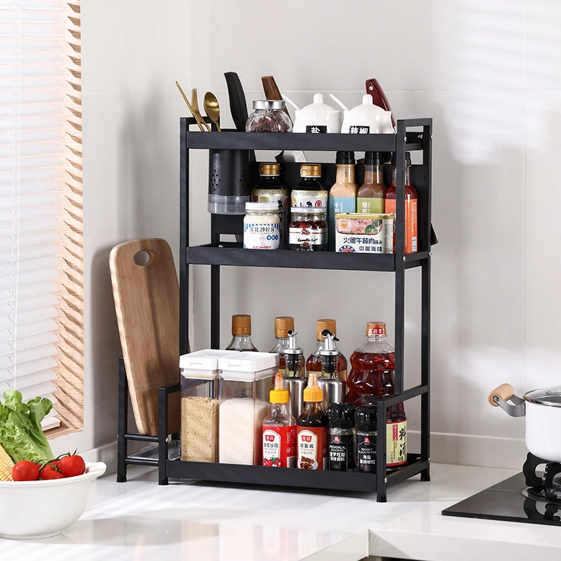

New Design 3 Tier standing Type Stainless Steel Kitchen Spice Rack Organizer