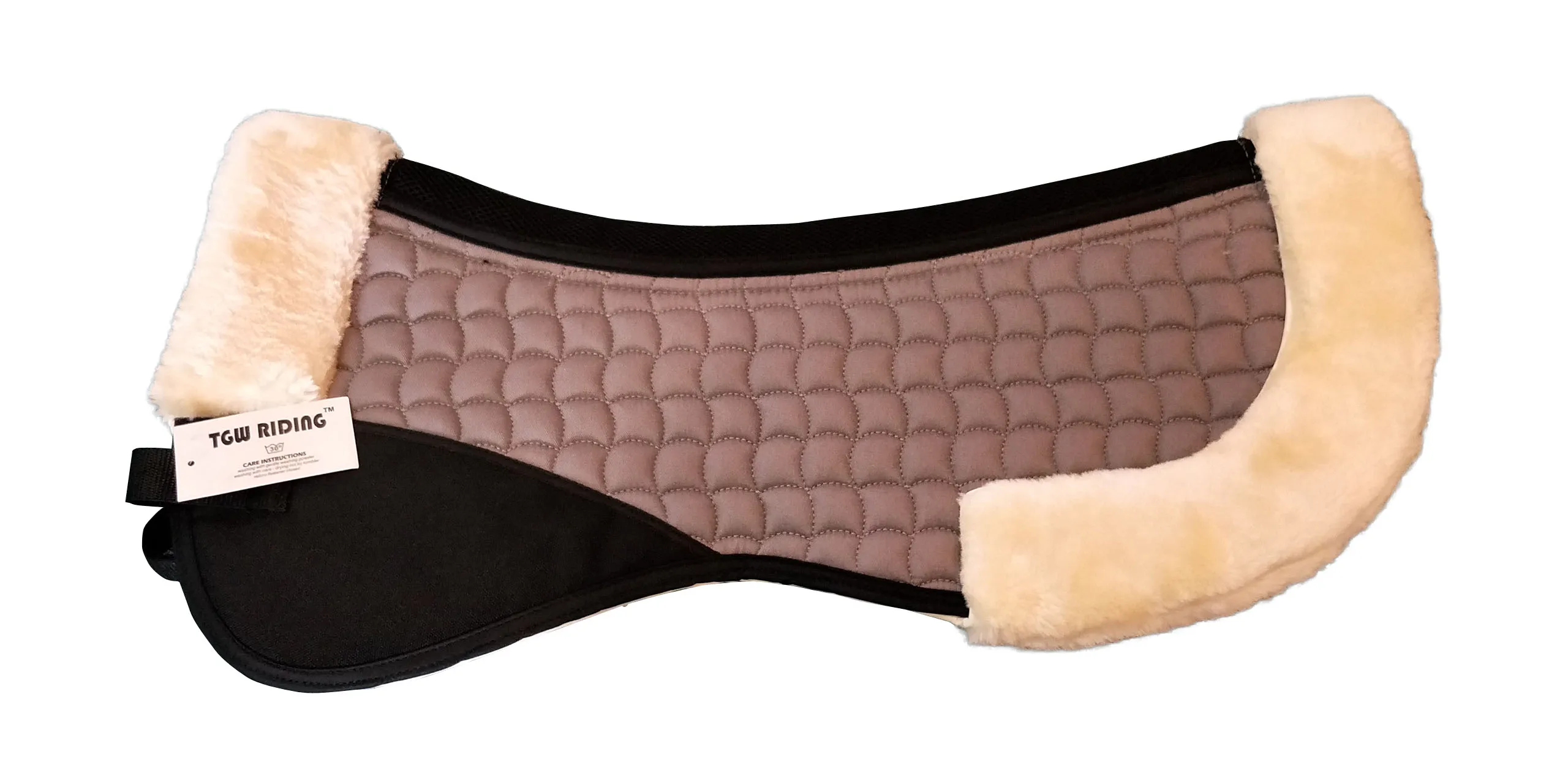 
Sheepskin saddle pad horse equestrian lambskin half pad 