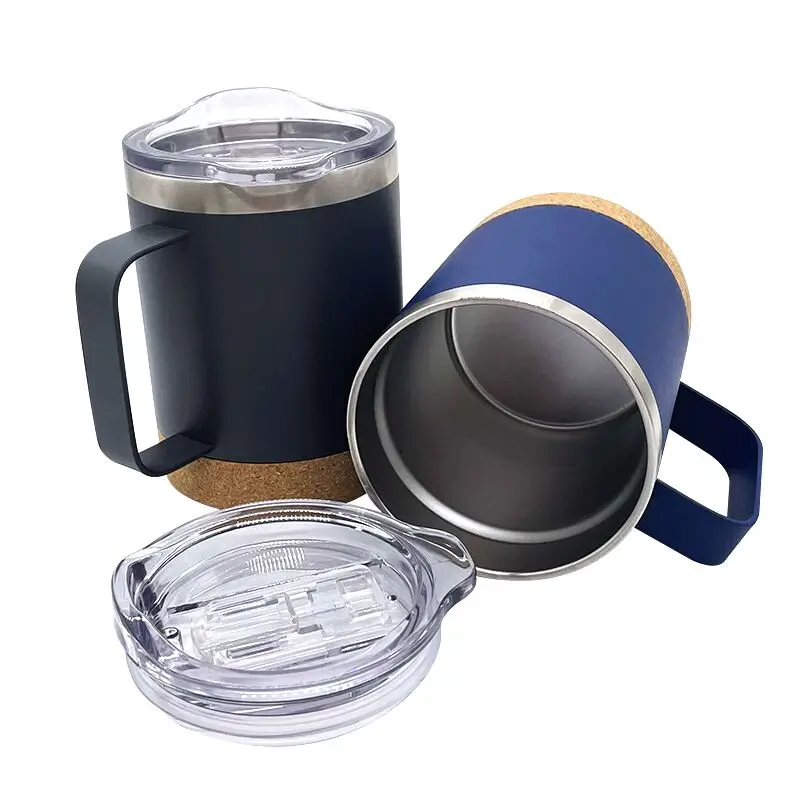 

Mikenda Wholesale Hot-sale double stainless steel vacuum cup new design mug with cork bottom customized, Mix